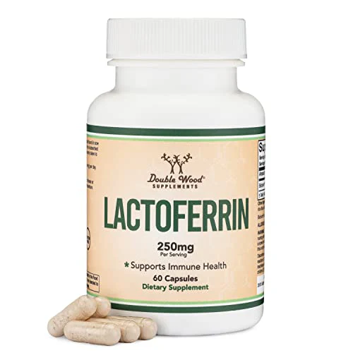 Lactoferrin 250mg per Serving (60 Capsules) Patented Bioferrin Lactoferrin