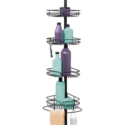 Shower Tension Pole Caddy, Bronze Rebrilliant