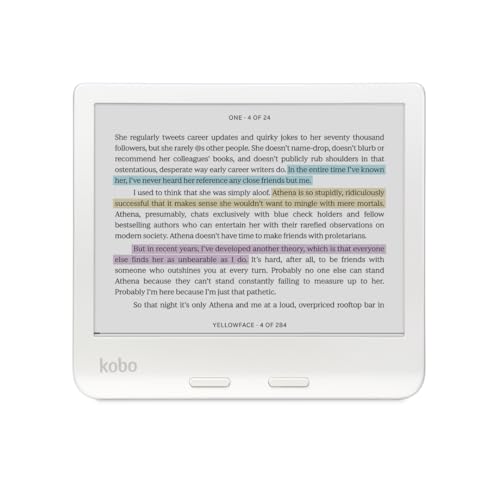 Kobo Libra Colour White eReader with Case Bundle