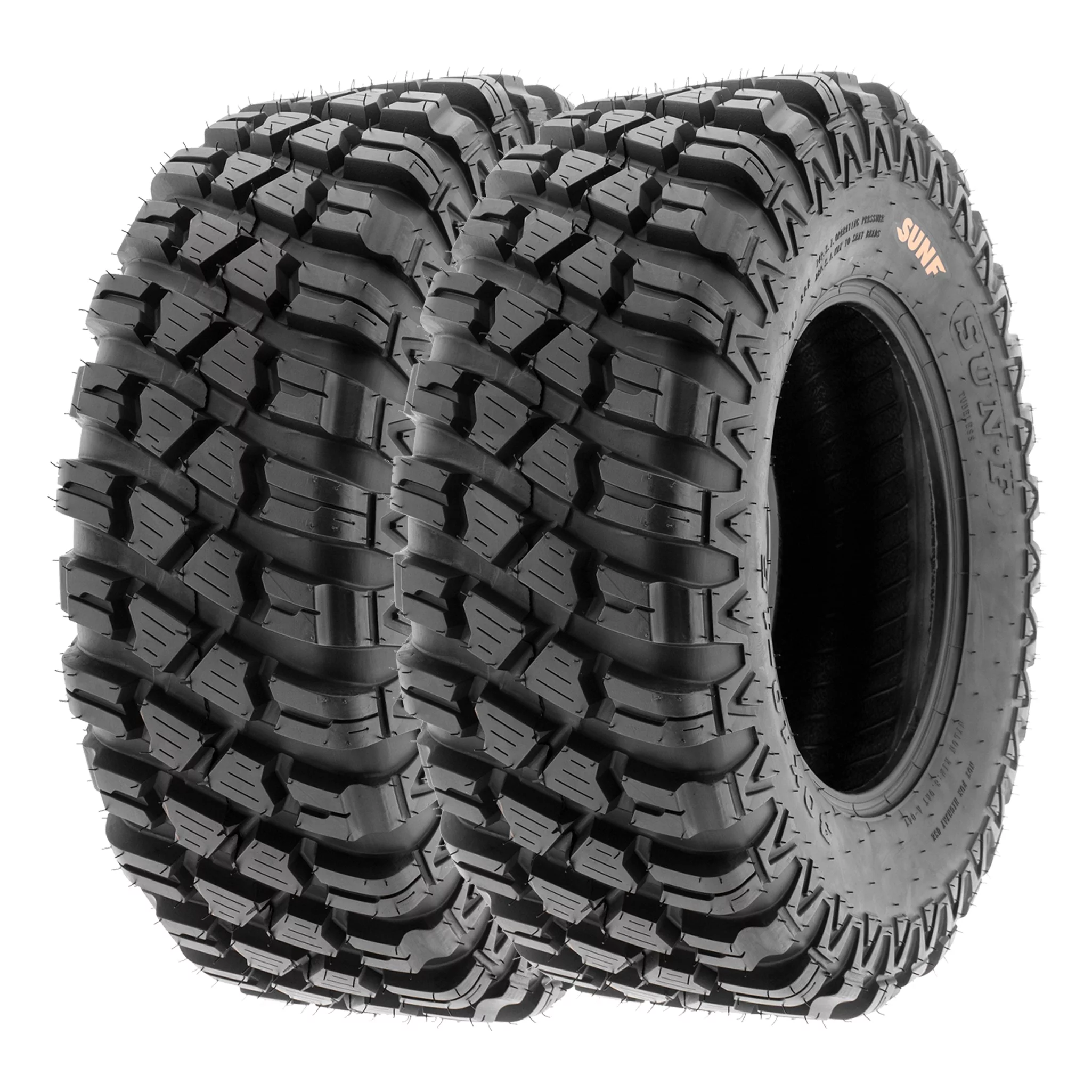 SunF ATV/UTV Tires A047 all-terrain off-road 6PR TL, 28x10-14, Set of 2 - Curated Treasures Market