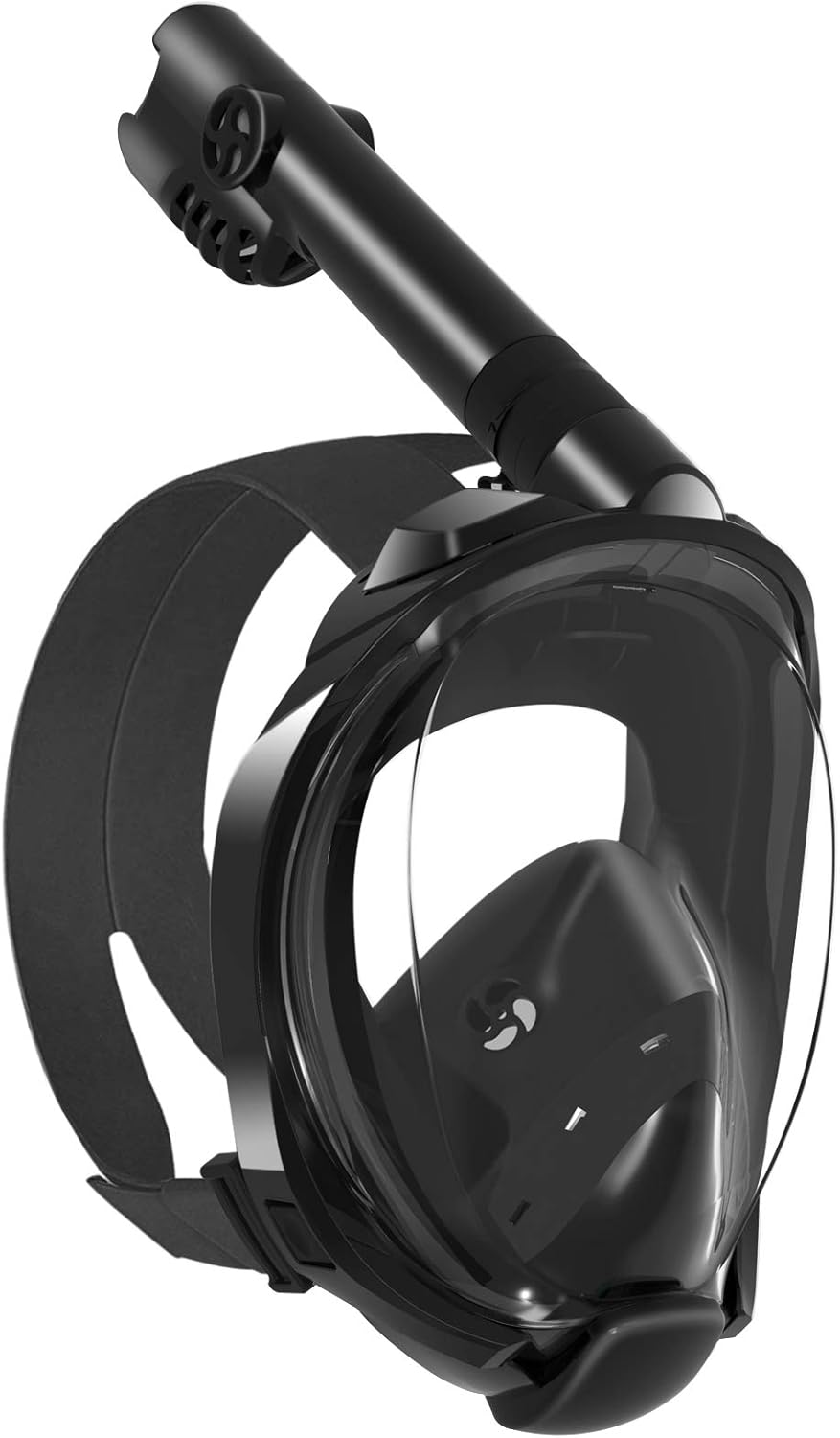 W WSTOO Snorkel Mask with Latest Dry Top Breathing System,Fold 180 Degree Panoramic View Full Face Snorkel Mask Anti-Fog Anti-Leak with Camera Mount