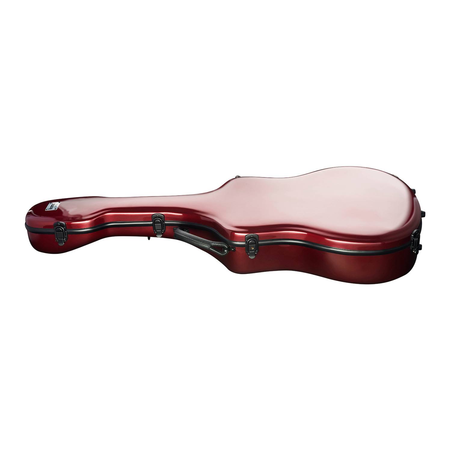 Knox Gear Fiberglass Acoustic Guitar Case (Maroon) - Megean