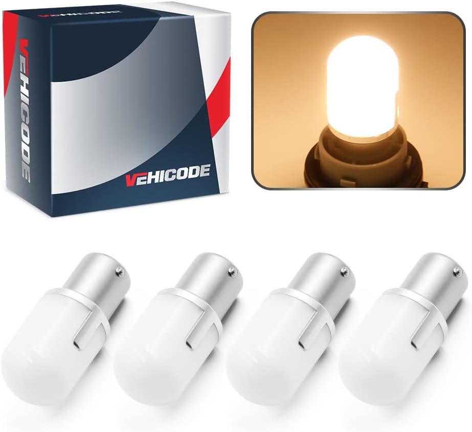 VehiCode Low Volt 12-24v 1141 1003 93 1295 LED Bulb Daylight Natural White 1156 Bright Replacement for RV Camper Interior Dome Vanity Reading Light