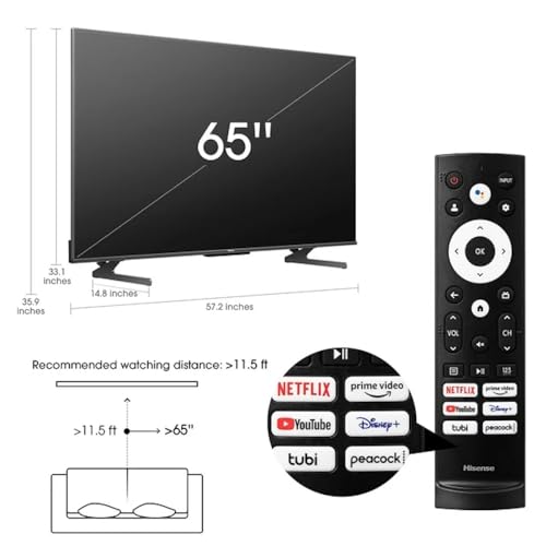 Hisense U8 Flat 4K Uled 2022 television (Renewed)