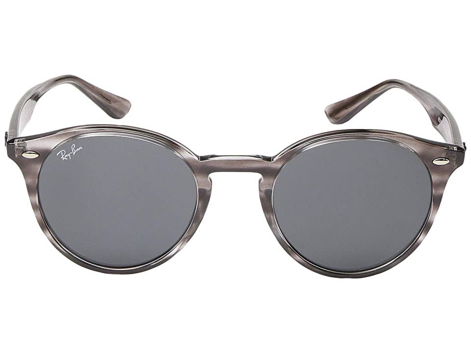 Ray Ban RB2180 Sunglasses - 643087 Stripped Grey Havana/Dark Grey
