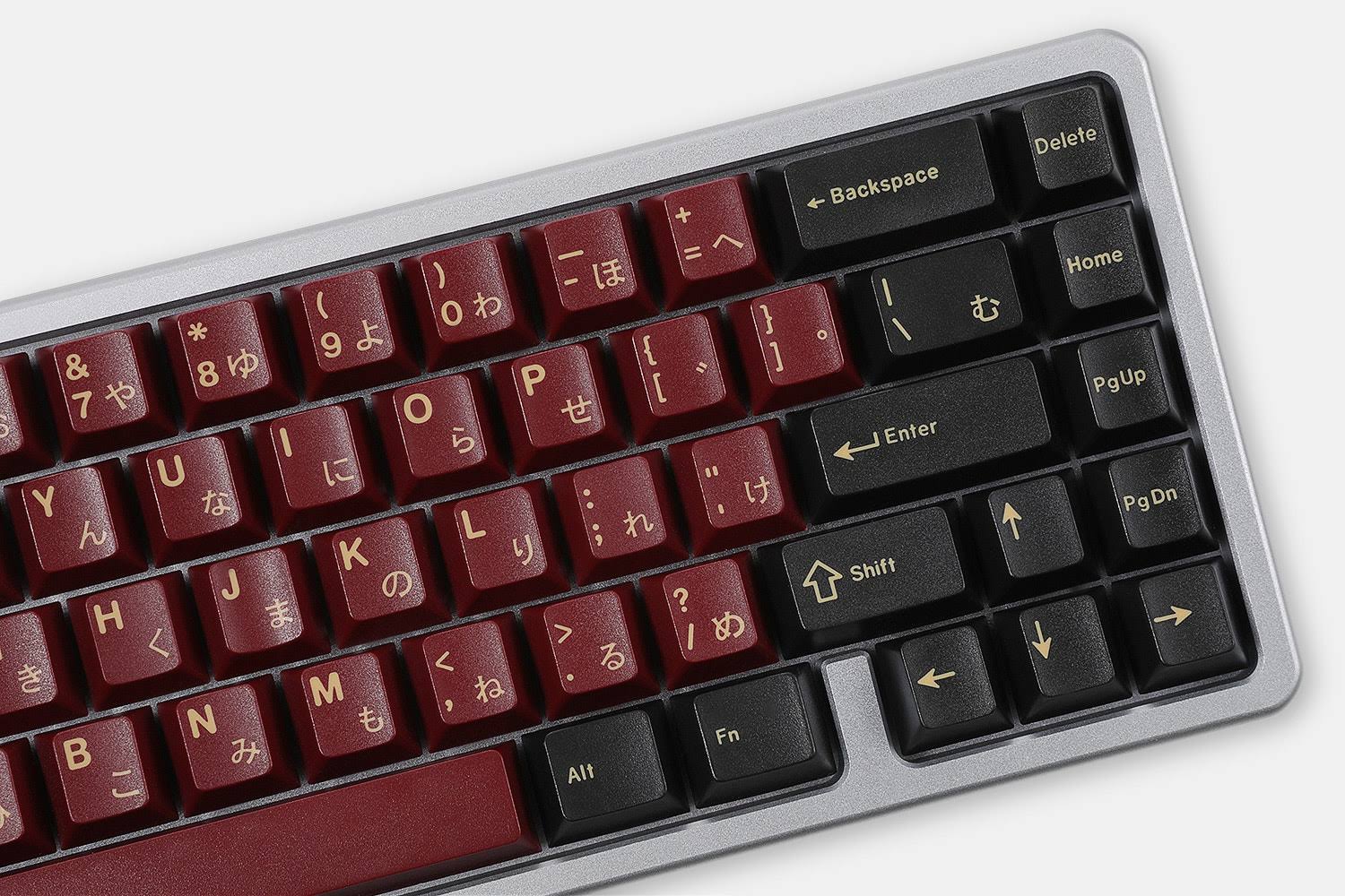 Drop + RedSuns GMK Red Samurai Keycap Set for 65% Keyboards Compatible with Cherry MX Switches and Clones 65% 75key Kit