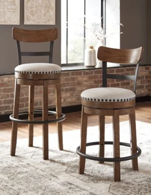Signature Design by Ashley Casual Valebeck Bar Height Bar Stool  Brown