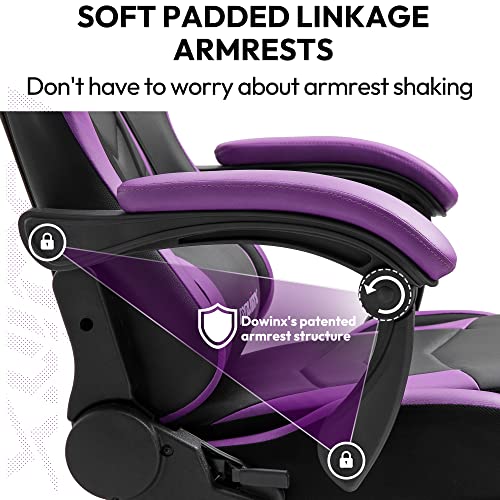 Dowinx Gaming Chair Ergonomic Racing Style Recliner with Massage Lumbar Support