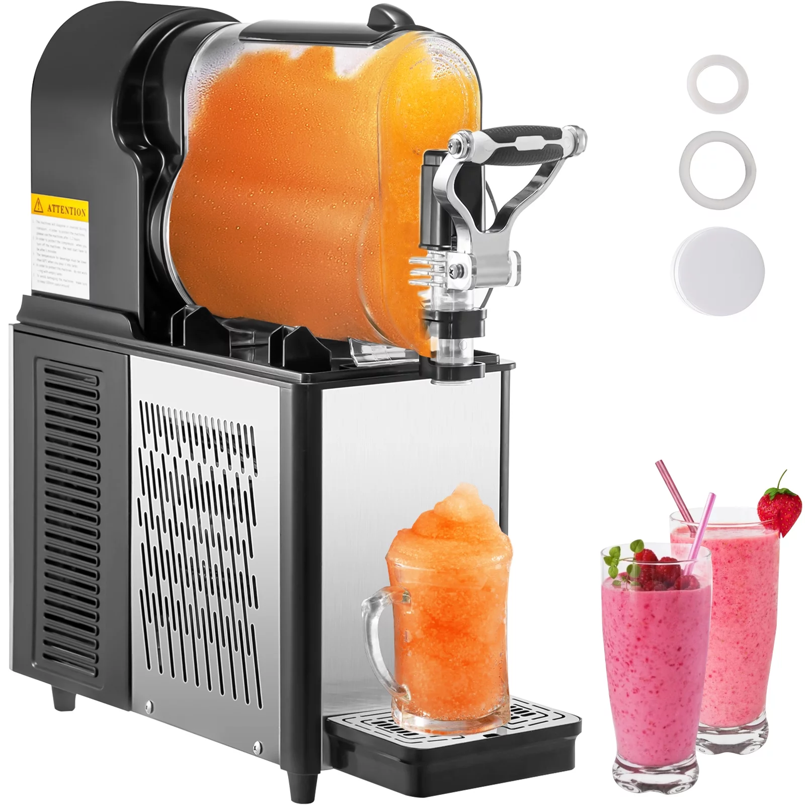 BENTISM Slushy Machine, Daiquiri Machine Commercial 3L Frozen Drink Slush Machine, Black - Radiant Selections