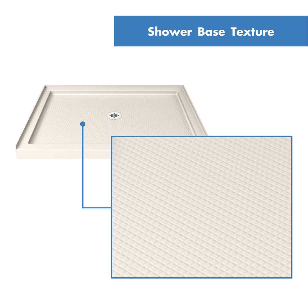DreamLine SlimLine 36 in. x 36 in. Single Threshold Shower Base DLT-1136360 - Shop Hardware Tools Online Store