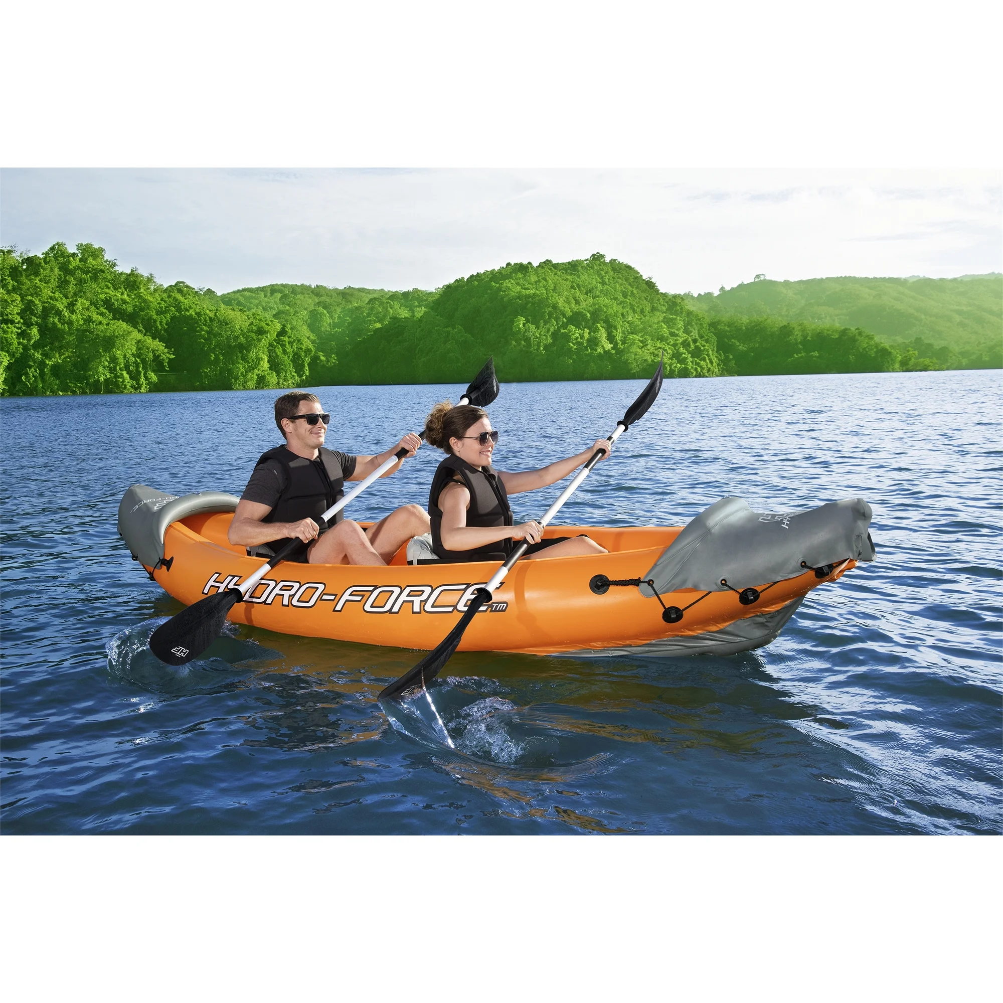 Bestway Hydro Force Lite Rapid X2 Inflatable Outdoor Water Sport Kayak Set - Radiant Selections