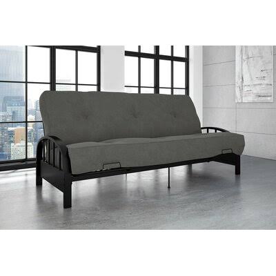 Richards 76.5x22 Futon Frame Alwyn Home Finish: Black