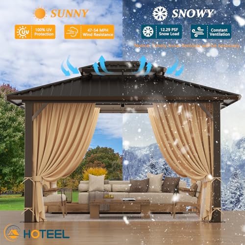 Hoteel 6x8ft Hardtop Grill Gazebo