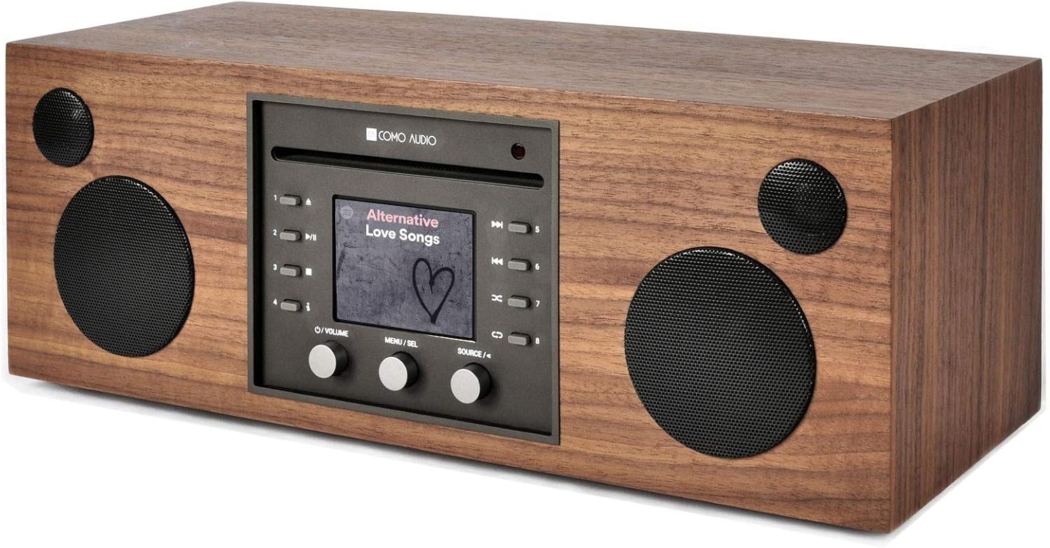 Como Audio: Musica - Wireless Music System with CD Player, Internet Radio, Spotify Connect, Wi-Fi, FM, Bluetooth and One Touch Streaming