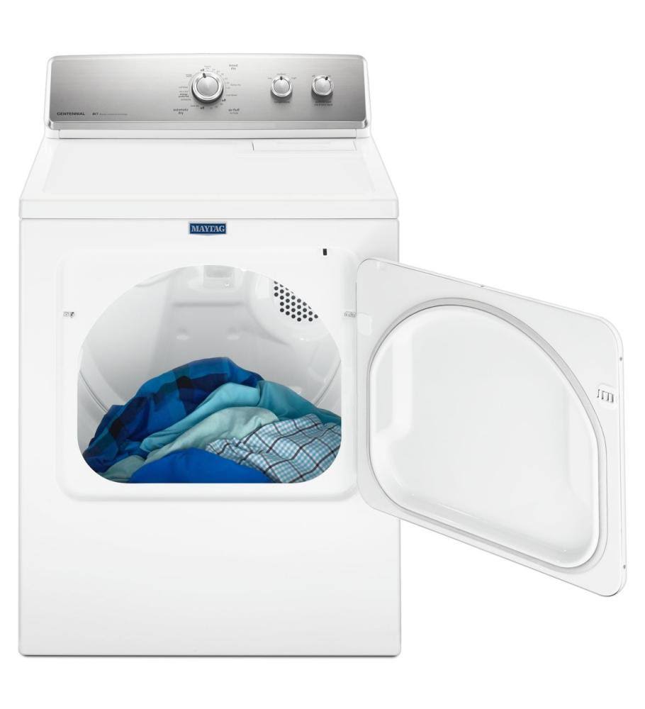 Maytag 7.0 Cu. Ft. Large Capacity Dryer with Wrinkle Control MEDC215EW - White