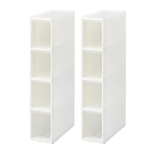 Slim Storage Drawer 6 Small Drawers Unit Narrow Slim Storage for Kitchen bathroom bedroom cabinet Plastic Storage Tower chest Slim tall storage
