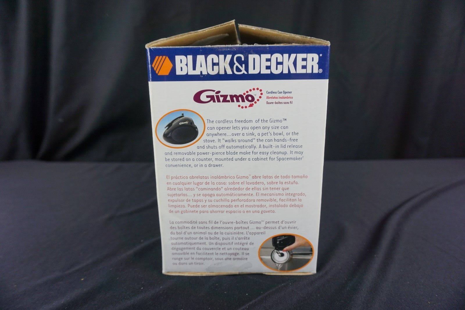 Black u0026 Decker GC200B Gizmo Electric Can Opener, Black