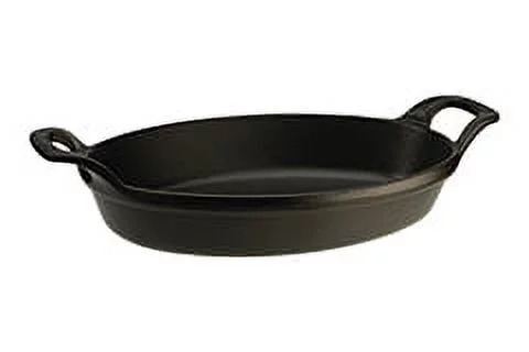 Staub Cast Iron 12.5" x 9" Oval Baking Dish - Matte Black