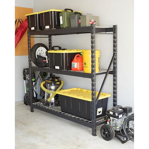 Ironton 4-Tier Industrial Steel Shelving Unit, 8,000-Pound Load Capacity, Garage Storage Rack, 77" W x 24" D x 72" H