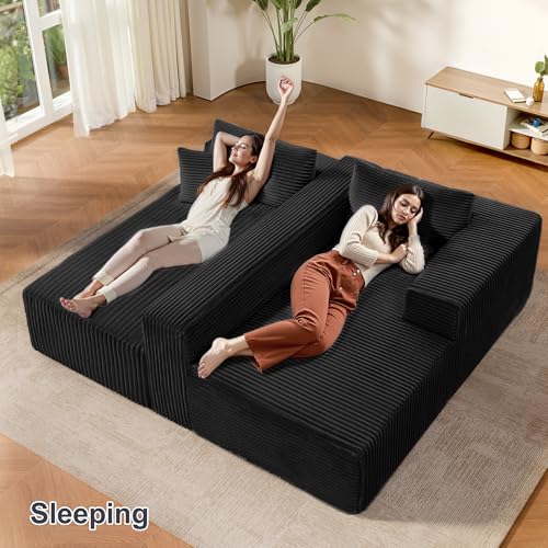104" Sectional Couches for Living Room, Modular Sectional Sofa with Deep Seat, L-Shape Couch with Chaise, Cloud Couch for Living Room Bedroom