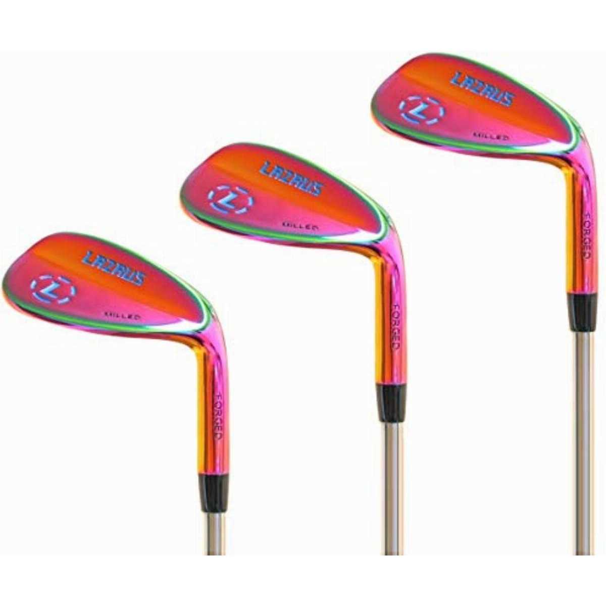 LAZRUS Premium Forged Golf Wedge Set for Men 52 56 60 Degree Golf Wedges + Milled Face for More Spin - Sports Supplies Online Store