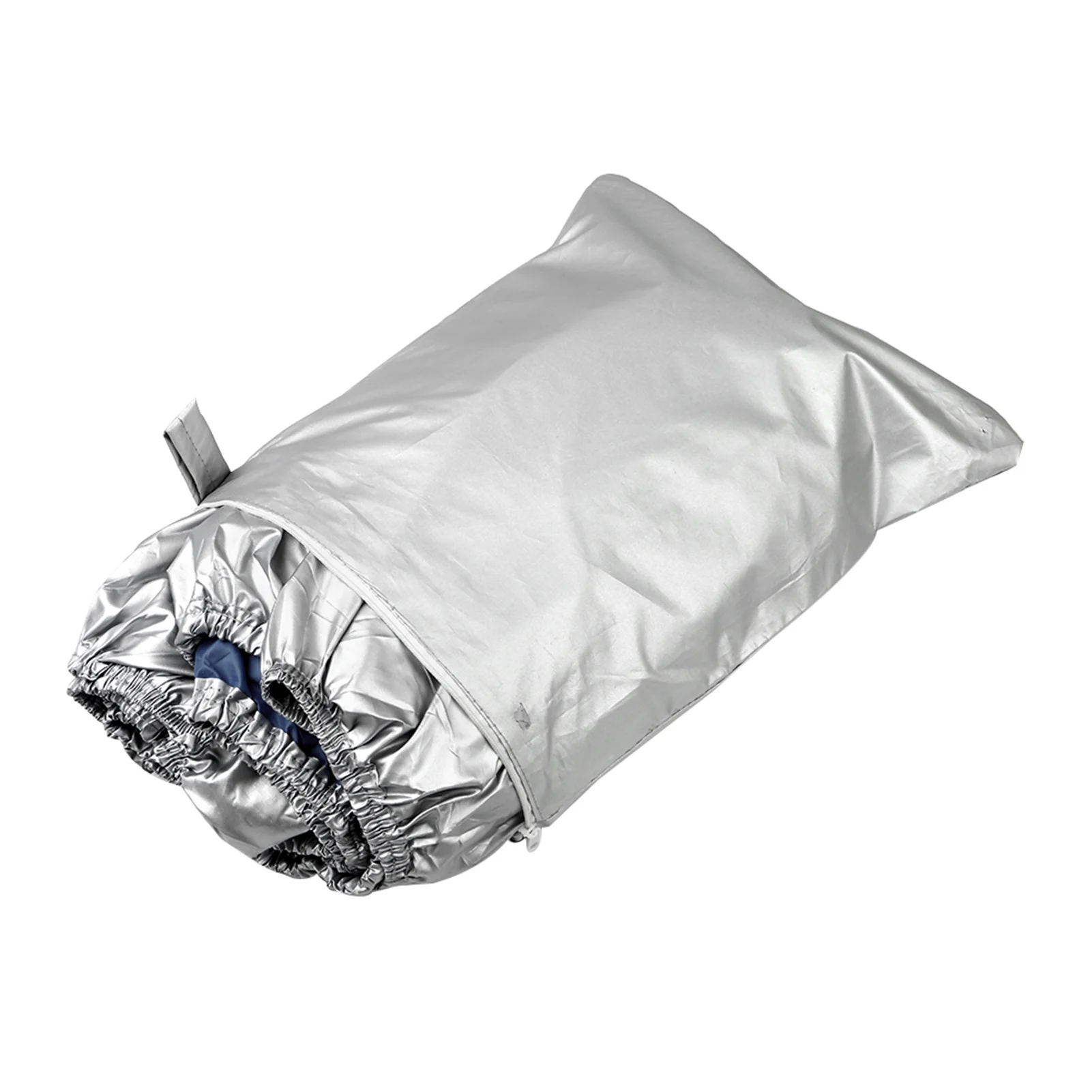 walmeck Boat Cover Yacht Outdoor Protection Waterproof Heavy Duty Silver Reflective 300D Oxford Fabric -smashing Durable and Tear Proof Fits V-HULL