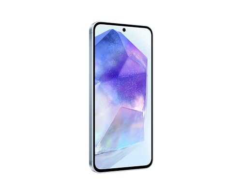 Samsung Galaxy A55 5G A556E 256GB Dual-SIM GSM Unlocked Android Smartphone (Latin Variant/US Compatible LTE) - Awesome Ice Blue