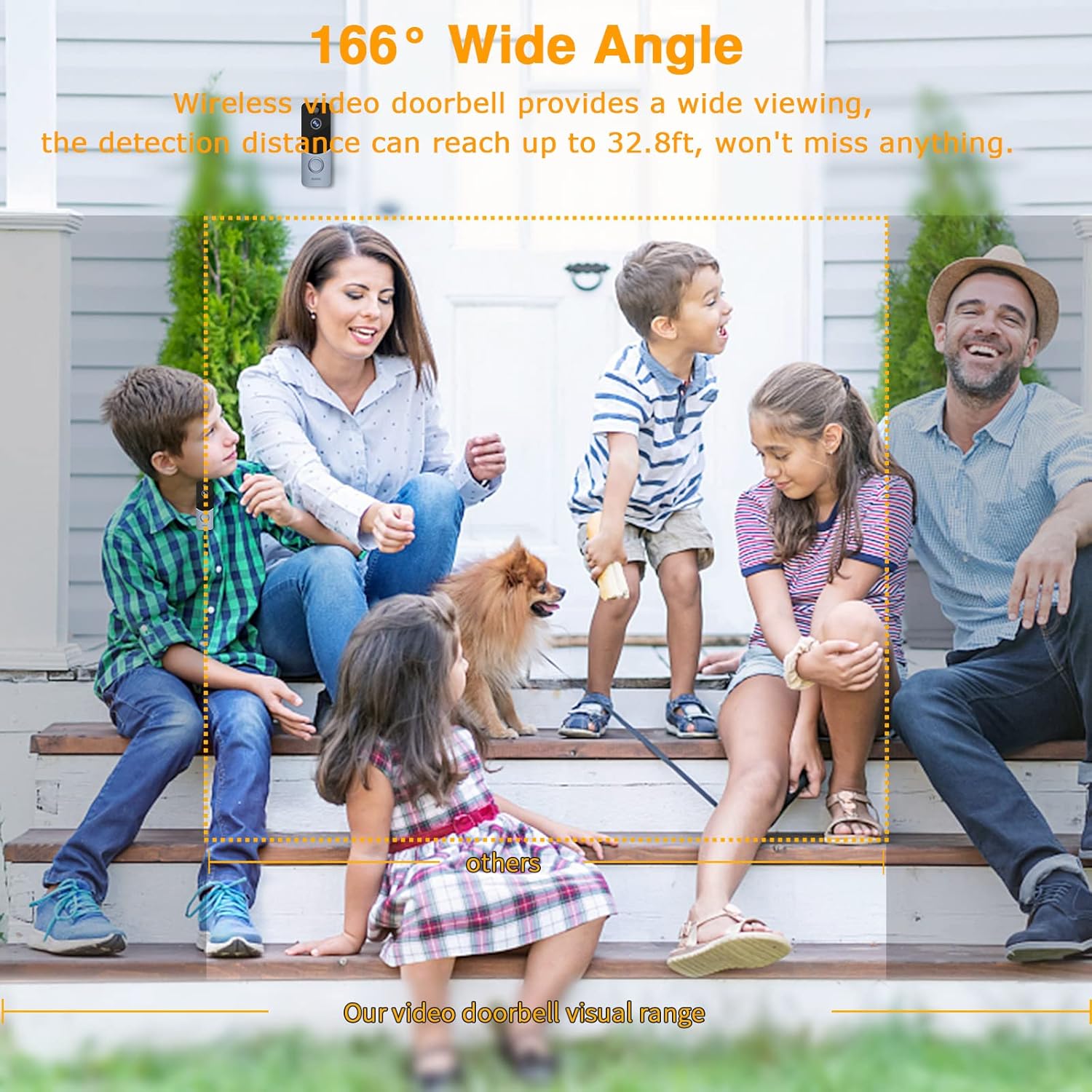 2022 New Wireless Video Doorbell Camera,Camera Doorbell with Wireless Chime,Free Cloud Storage,PIR Motion Detection,HD Video,2 Way Audio
