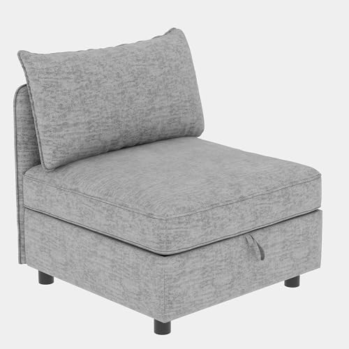 Oversized Modular Storage Sectional Sofa Customizable Seating Group Sofa&Couch Convertible Sleeper Sofabed with Movable Ottomans and Seat