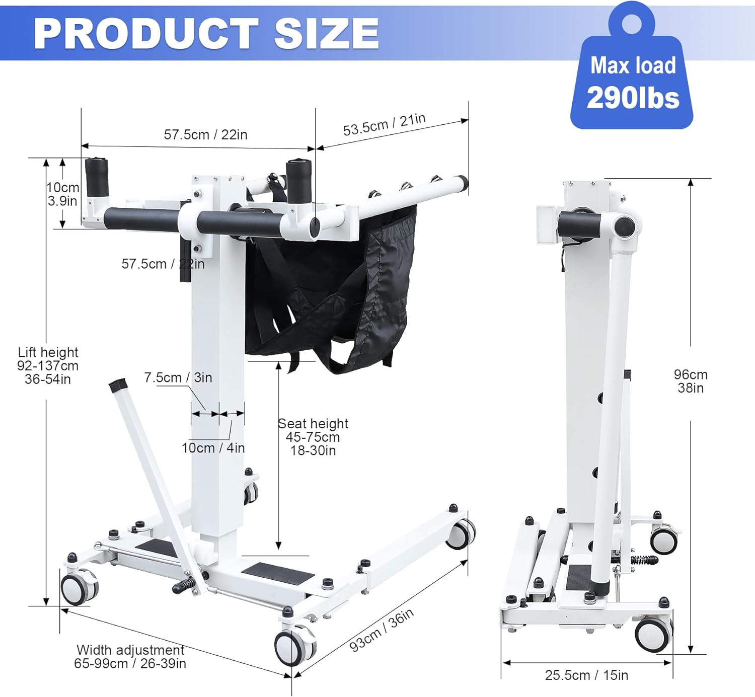 Electric Patient Transfer Lift Chair