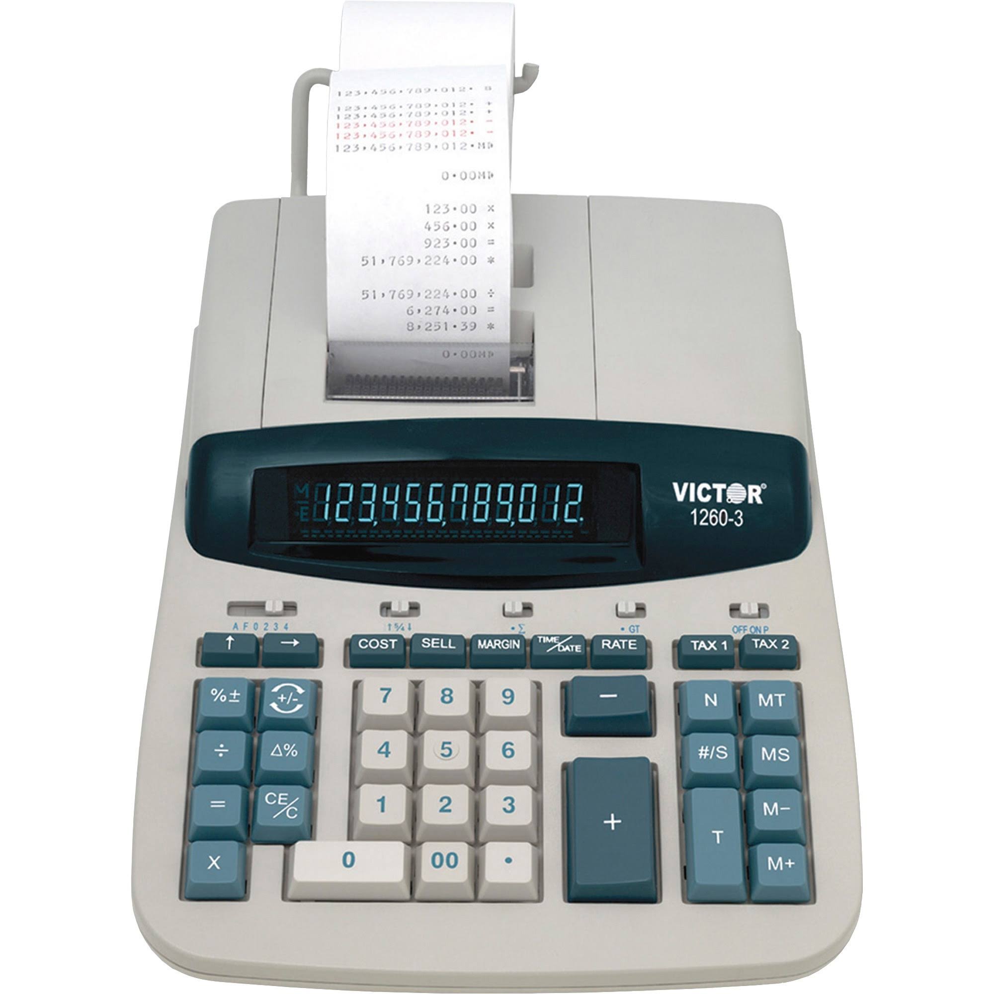Victor 12603 Two-Color Heavy-Duty Printing Calculator 1260-3
