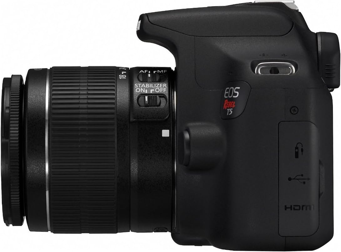 Canon EOS Rebel T5 EF-S 18-55mm IS II Digital SLR Kit (Renewed)