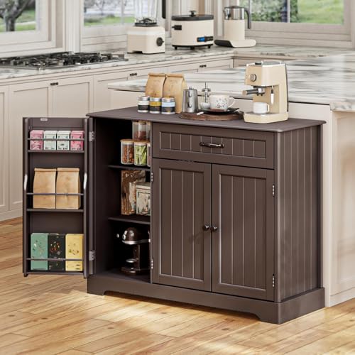 Gizoon Kitchen Sideboard Buffet Cabinet with Storage Small Coffee Bar Cabinet with Drawer