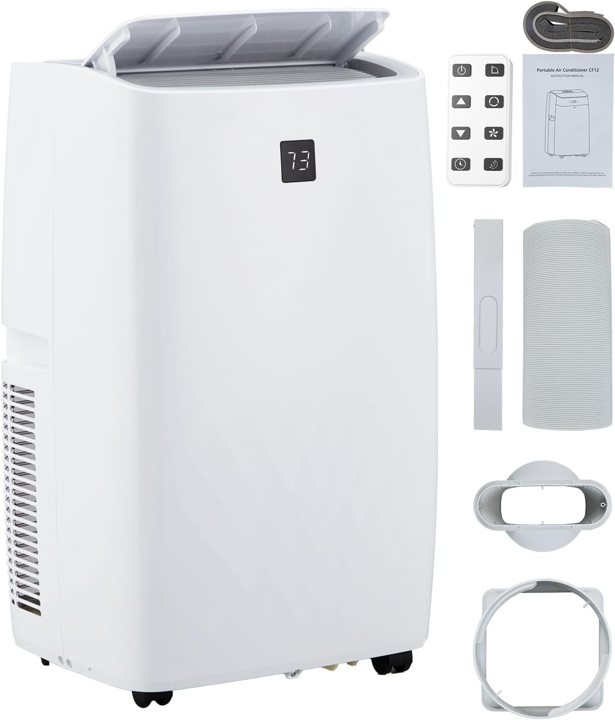 Portable Air Conditioners 12000 BTU, 4-IN-1 Indoor AC Unit with Cooling, Dehumidifier, Fan & Sleep Modes