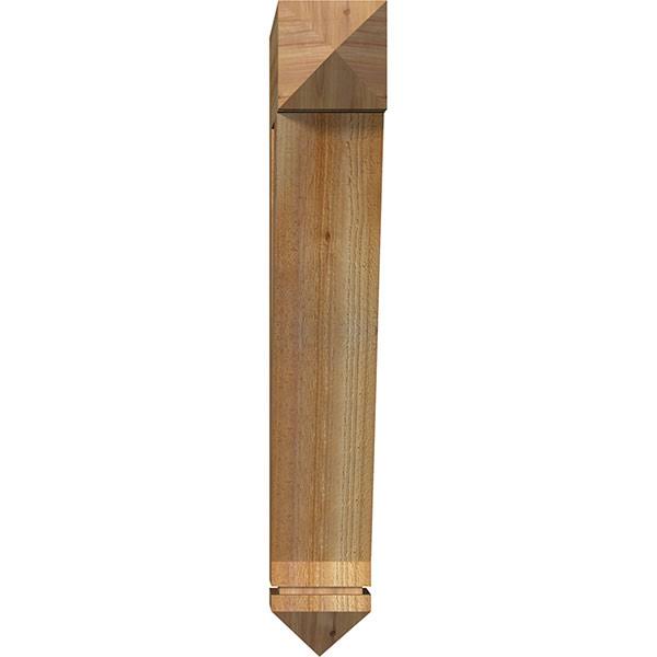 Ekena Millwork BKT06X26X38TRA03RWR 6x22W x 26x22D x 38x22H Traditional Arts u0026 Crafts Rough Sawn BRACKET, Western Red Cedar