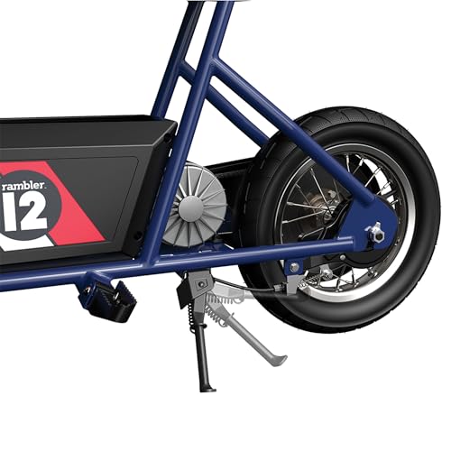 Razor Rambler 12 Electric Retro Minibike for Adults with 250W Motor, 12 Inch Tires, & 24V Battery, Dark Blue