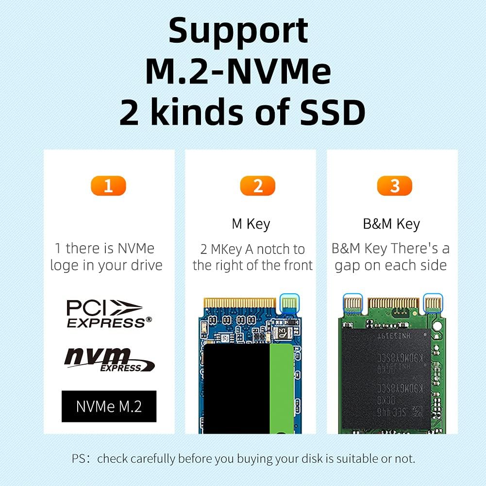 MAIWO K3016S 2 Bay m.2 SATA Docking Station, Tool-Free Type C to SATA SSD External Hard Drive Enclosure for B + M Key