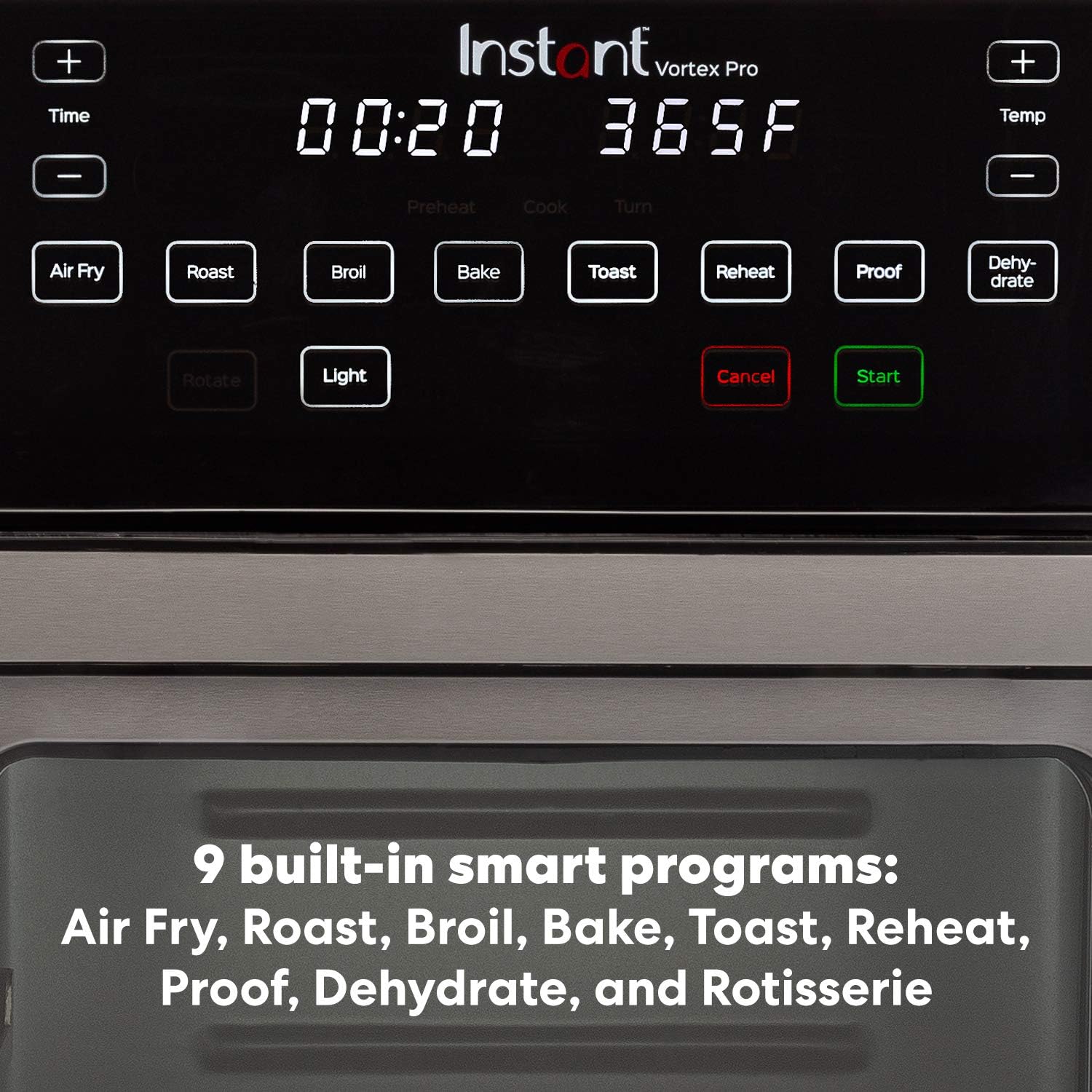 Instant Vortex Pro 10 Quart Air Fryer, Rotisserie and Convection Oven, Air Fry, Roast, Broil, Bake, Toast, Reheat and Dehydrate, 1500W
