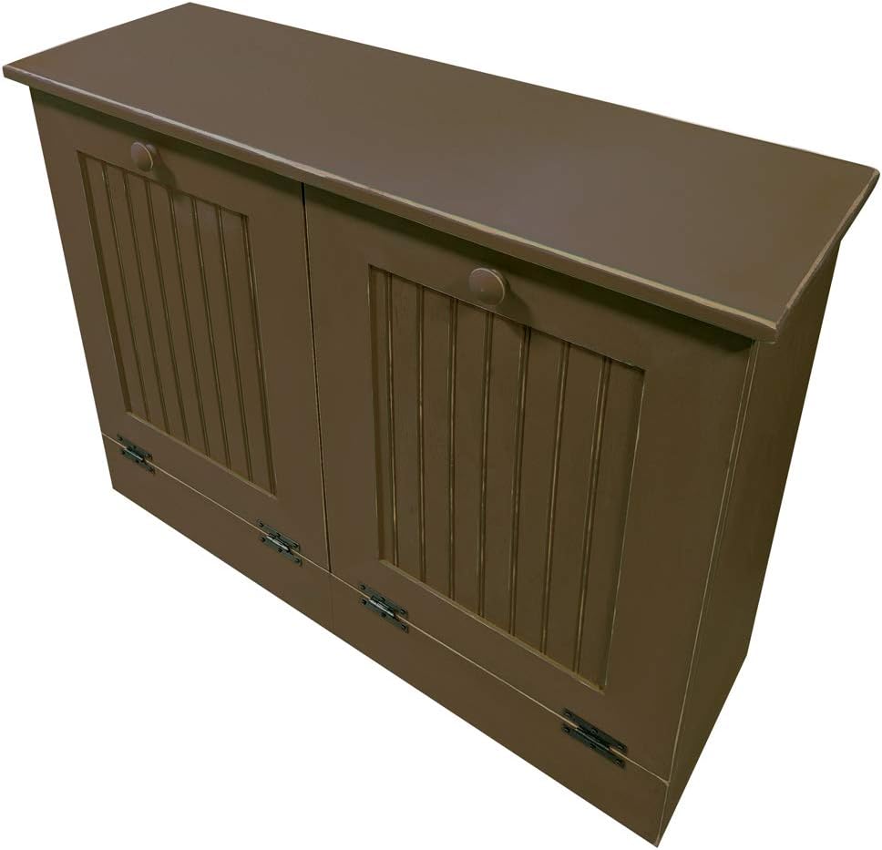 Sawdust City Double Tilt Out Wooden Trash Cabinet (Old Sage)
