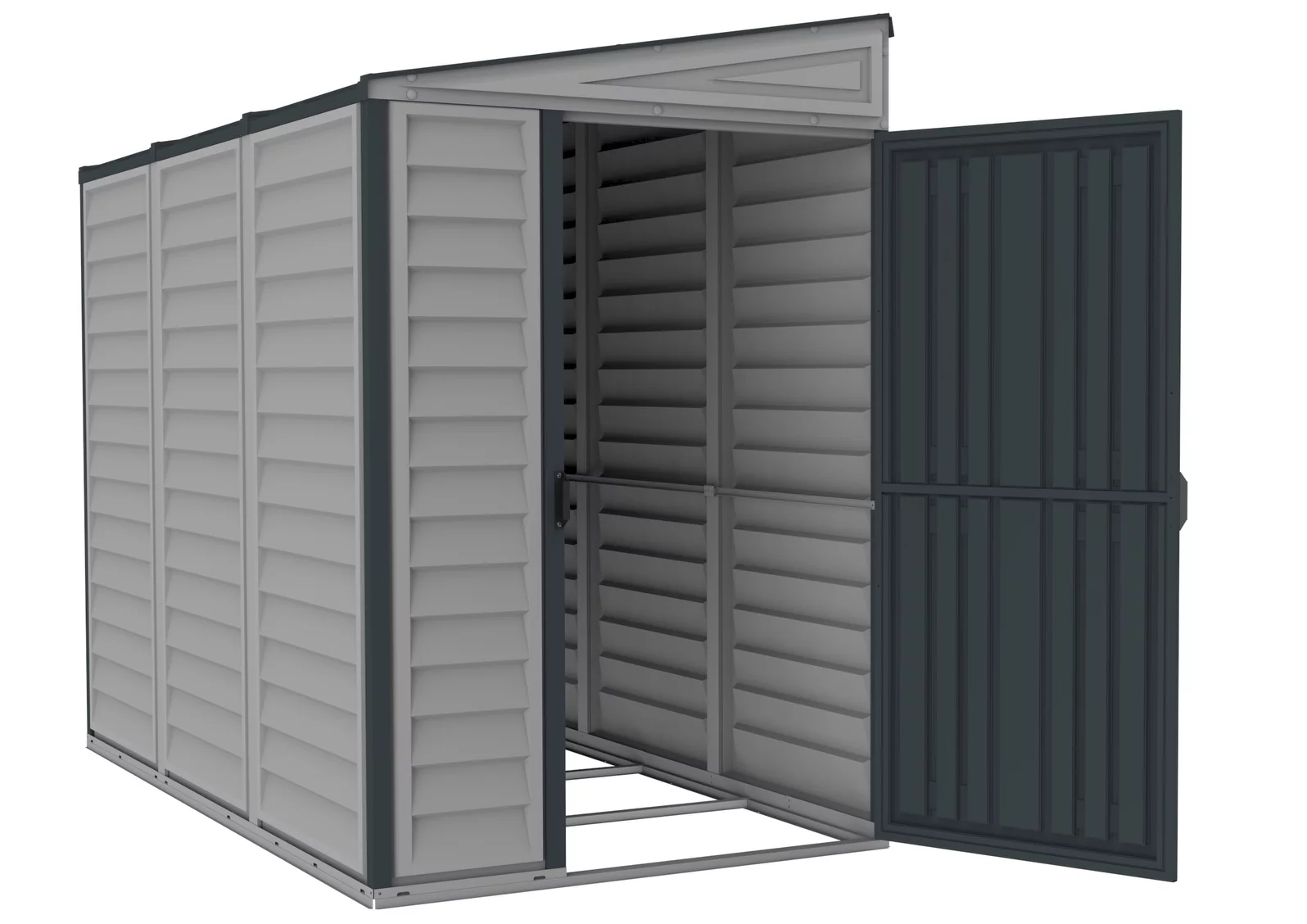 Duramax 4ft x 8ft Sidemate PLUS Vinyl Resin Outdoor Storage Shed With Foundation Kit