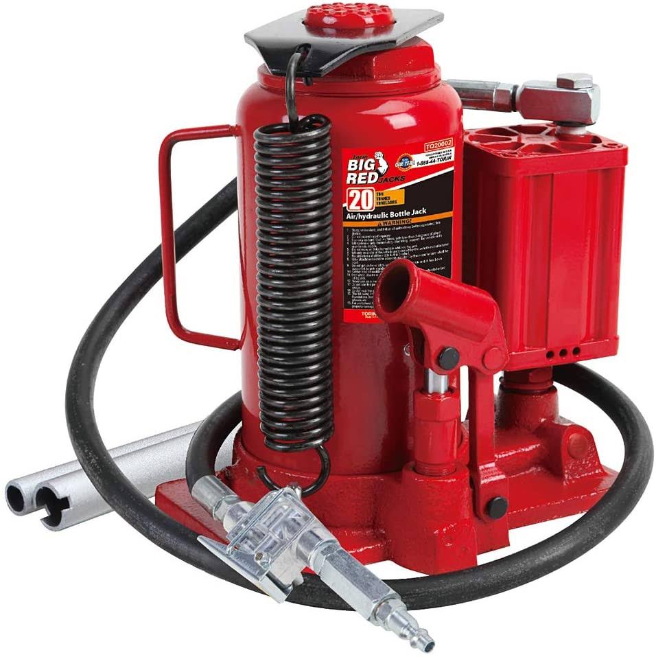 Big Red Air Hydraulic Bottle Jack, 20 Ton Capacity, Ta92006
