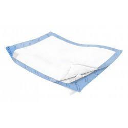 Underpad Wings Quilted 23 x 36 inch Disposable Polymer Heavy Absorbency Case of 72
