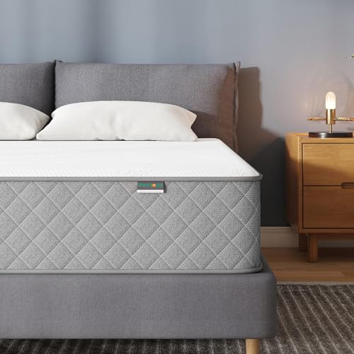 Full Mattress, 12 Inch Full Size Mattress with Cooling-Gel Memory Foam &Pocket Spring Hybrid, CertiPUR-US Certified, Medium Firm