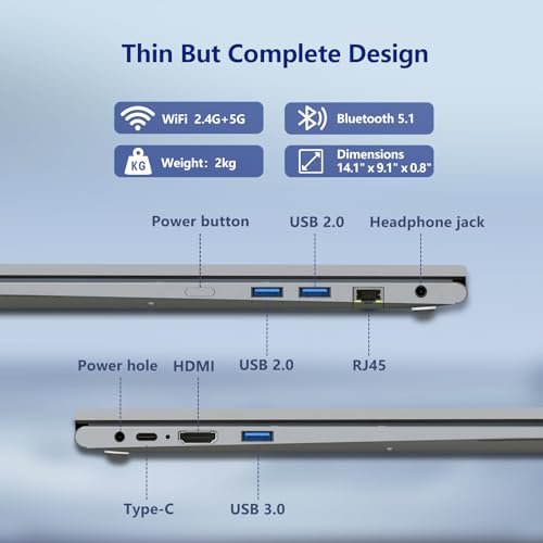 2 in 1 Laptop Computer, 15.6 Inch Convertible Laptop, 16GB DDR4 RAM 512GB SSD Touchscreen Laptop, AMD Ryzen R3 3200U, AMD Radeon, FHD 1920x1080