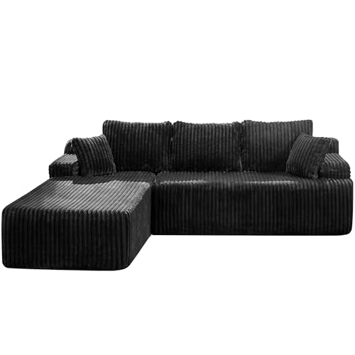 Modular Sectional Sofa Couches L-Shape Couch 3 Seat Modular Sofa Memory Foam Sectional Couches for Living Room
