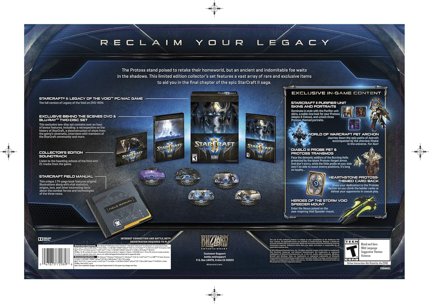 Starcraft II: Legacy of the Void - Collector's Edition