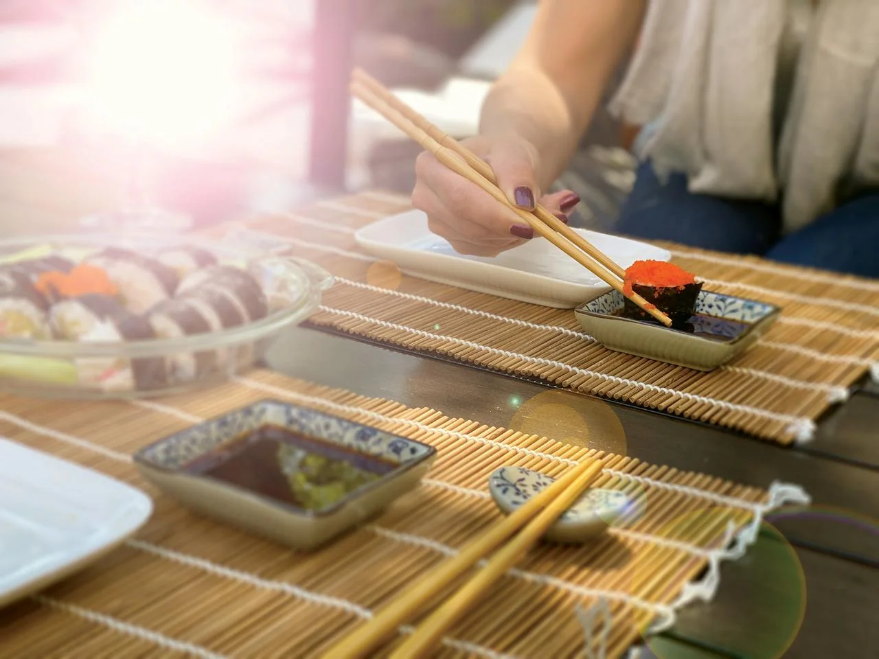 SUSHI MASTER SET by The Asian Table. 12-Piece Deluxe Sushi Making Kit for the Asian cuisine aficionado and the foodie adventurer. Learn how to make