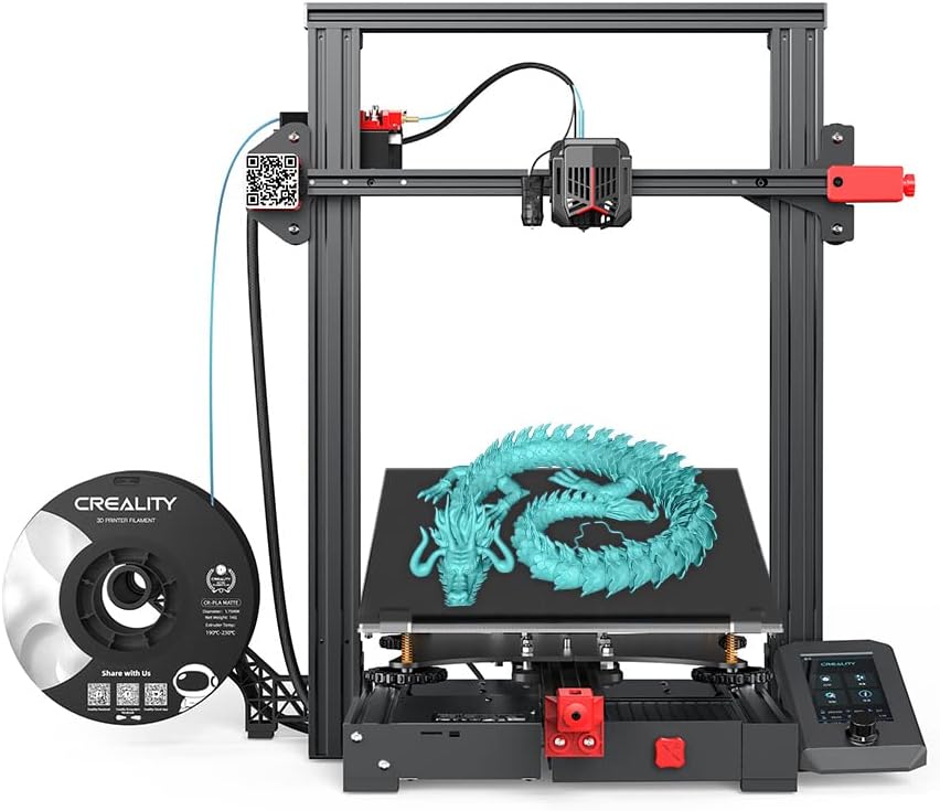 Creality Ender 3 Max Neo FDM 3D Printer Ender 3 Max Upgraded with CR Touch Automatic Leveling Dual Z-axis Red Metal Extruder 32-bit Silent Mainboard