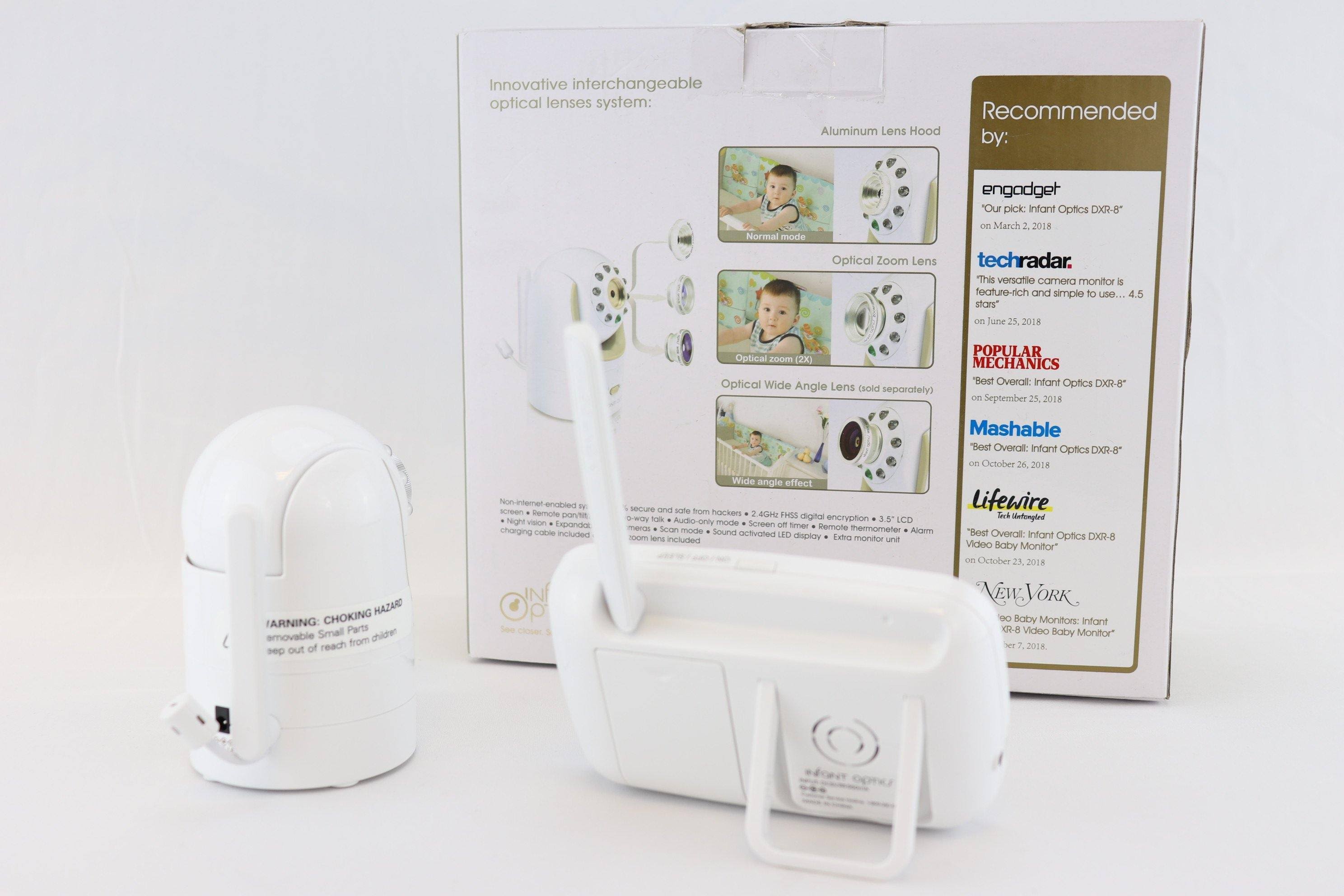 Infant Optics DXR-8 Video Baby Monitor with Interchangeable Optical Lens White