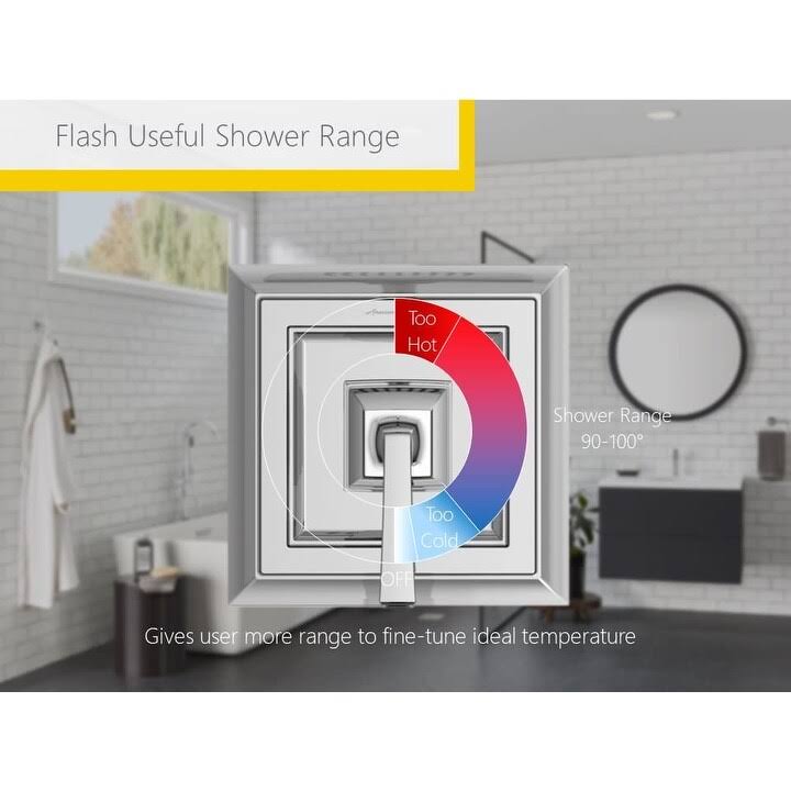 American Standard TU018501.278 Edgemere Shower Only Trim Kit with Cartridge, Legacy Bronze